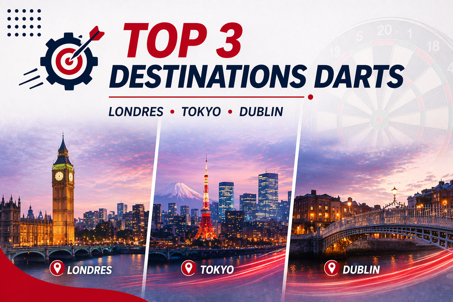 Top 3 des destinations mondiales pour un "Dart Trip"