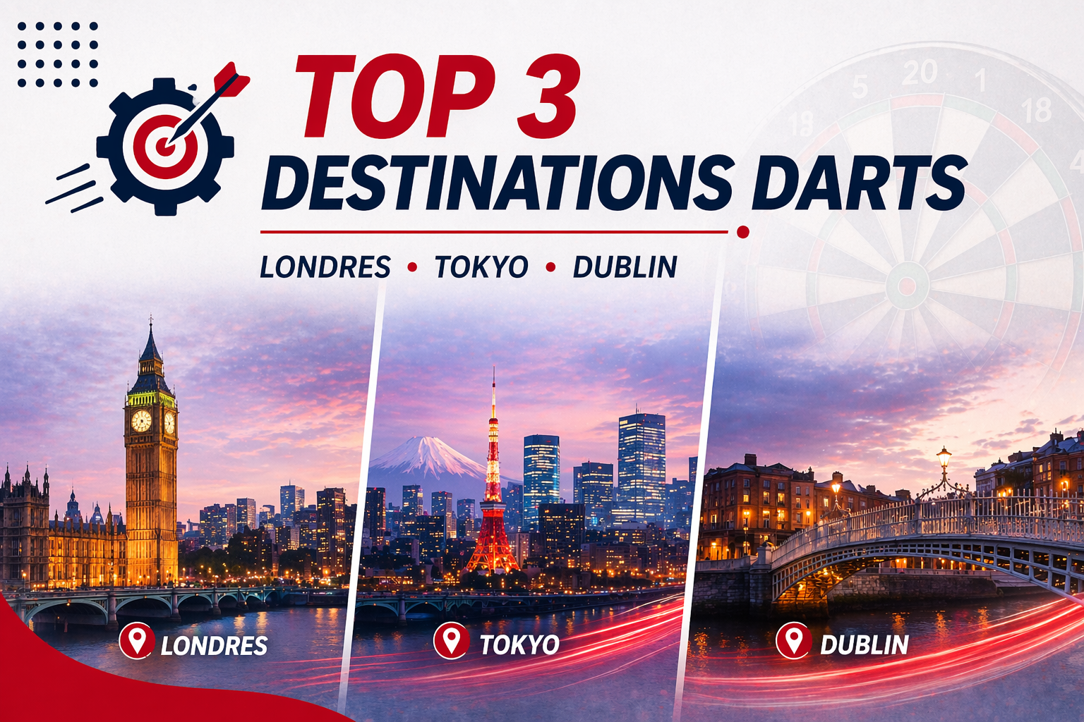 Top 3 des destinations mondiales pour un "Dart Trip"