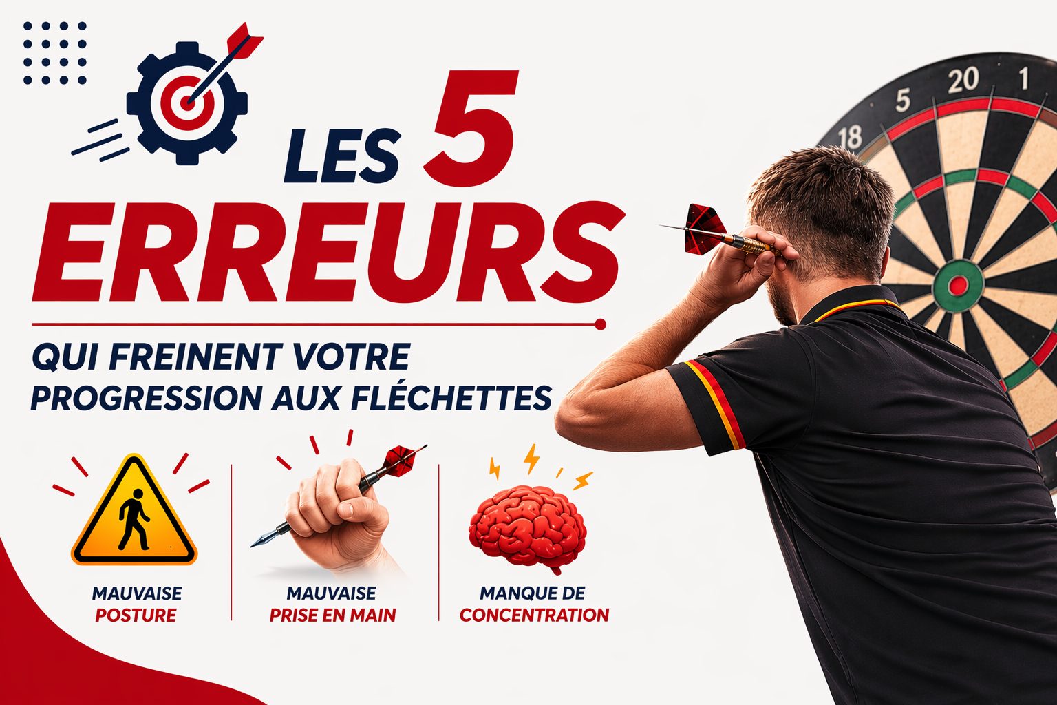 Les 5 erreurs qui freinent ta progression aux fléchettes