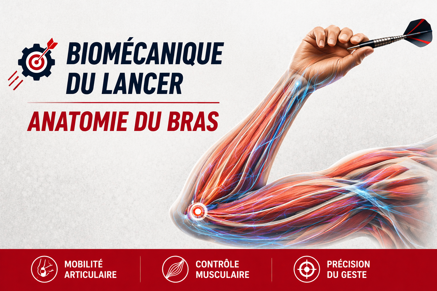 Biomécanique du lancer : L'anatomie du bras aux fléchettes