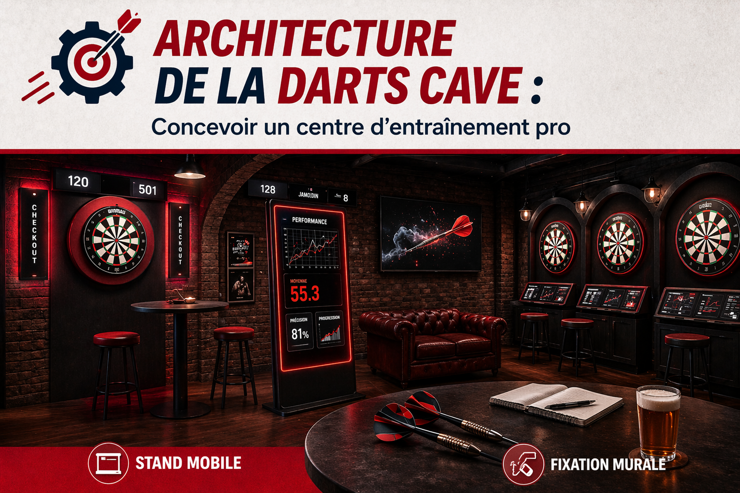 Architecture de la Darts Cave : Concevoir un centre d'entraînement pro