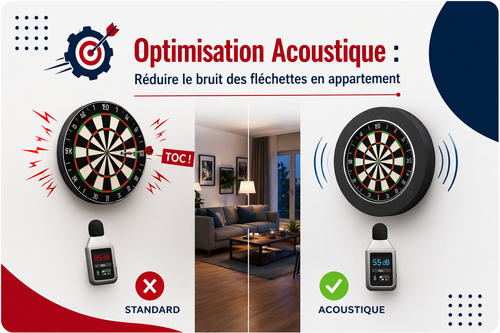 Optimisation Acoustique : Réduire le bruit des fléchettes en appartement
