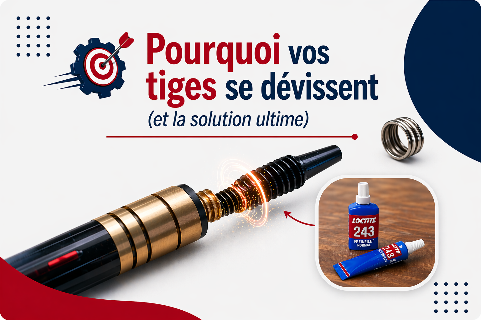 Pourquoi tes tiges de fléchettes se dévissent ? (Et la solution ultime)