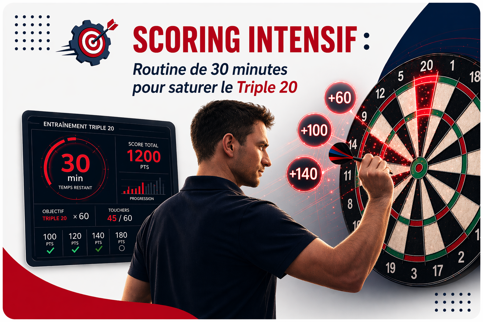 Scoring Intensif : Routine de 30 minutes pour saturer le Triple 20