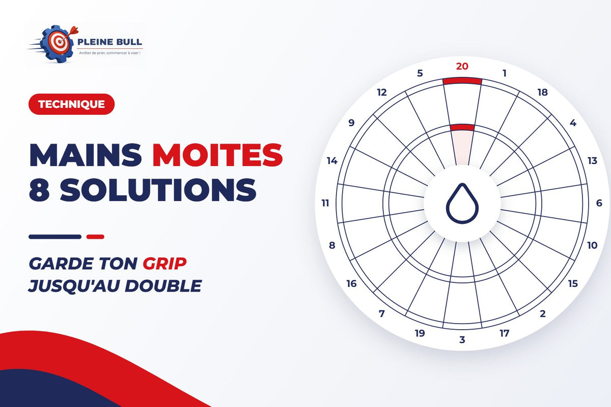 Mains moites aux fléchettes : 8 solutions pour garder ton grip
