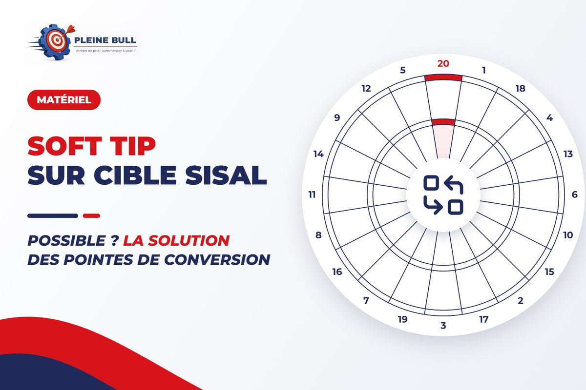 Fléchettes soft tip sur cible sisal : est-ce possible ? La réponse et la solution