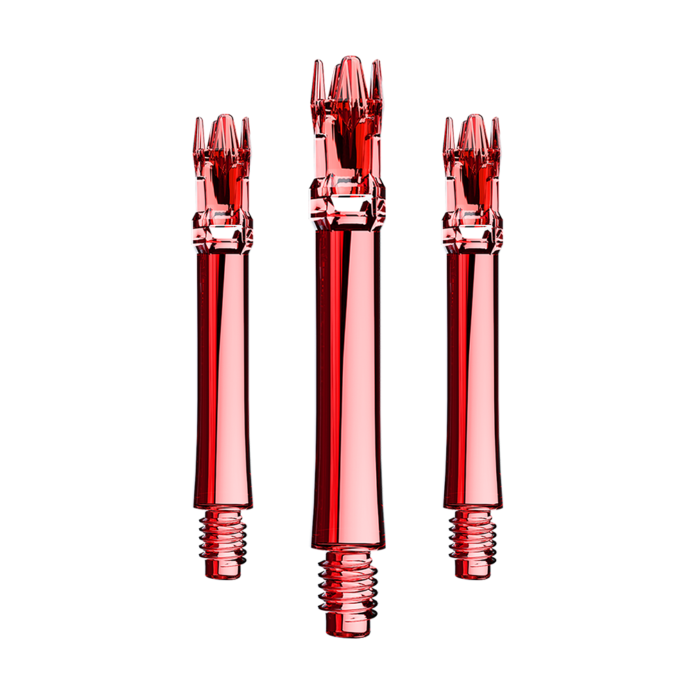 Lot de 3 tiges L-System rouge transparent 33 mm