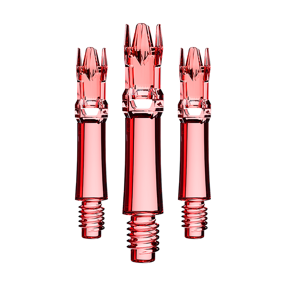 Lot de 3 tiges L-System rouge transparent 22,5 mm