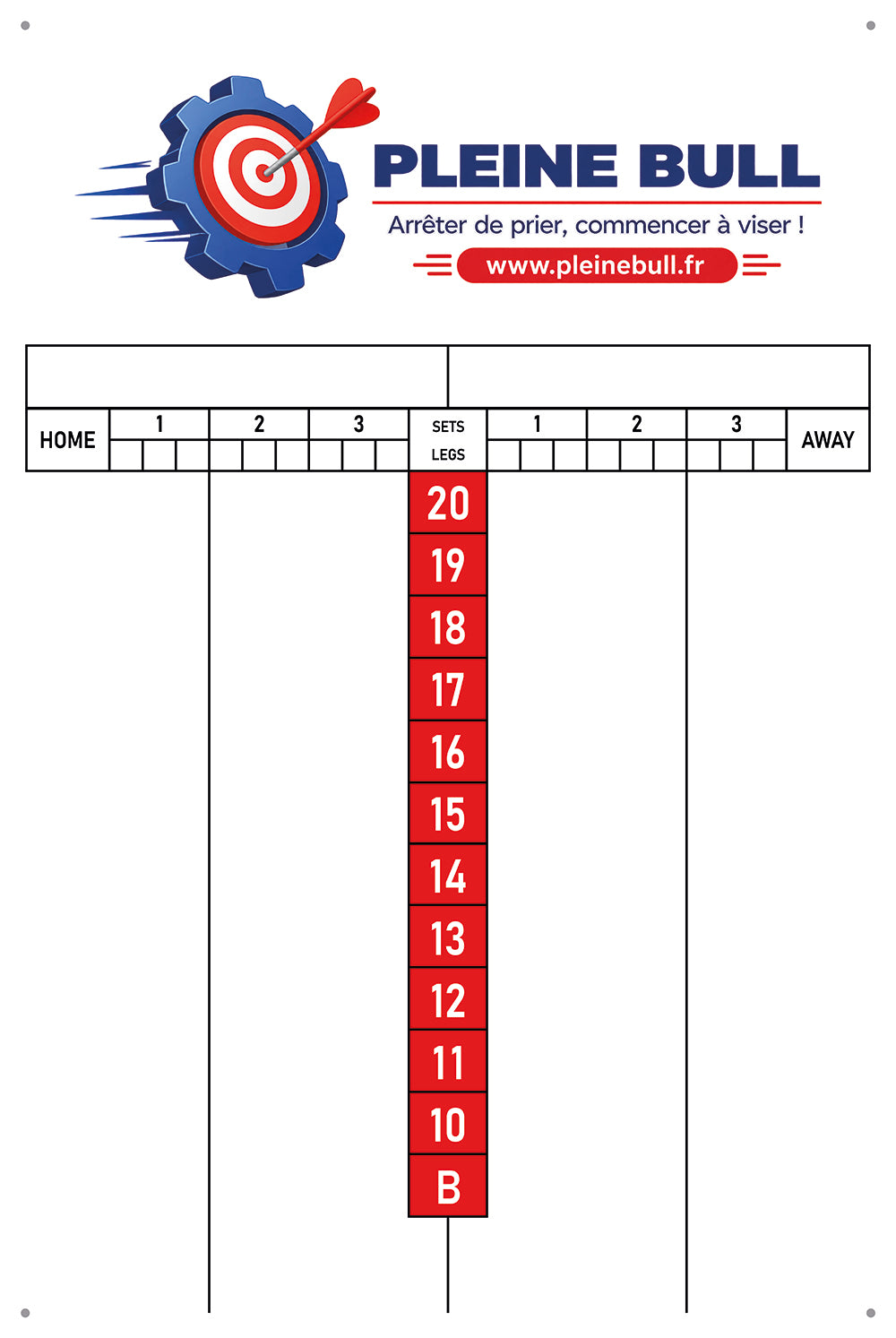 Tableau de Score Personnalisé - Texte & Logo - photo principale