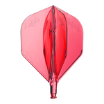 Ailette L-System L1 rouge translucide – vue de face
