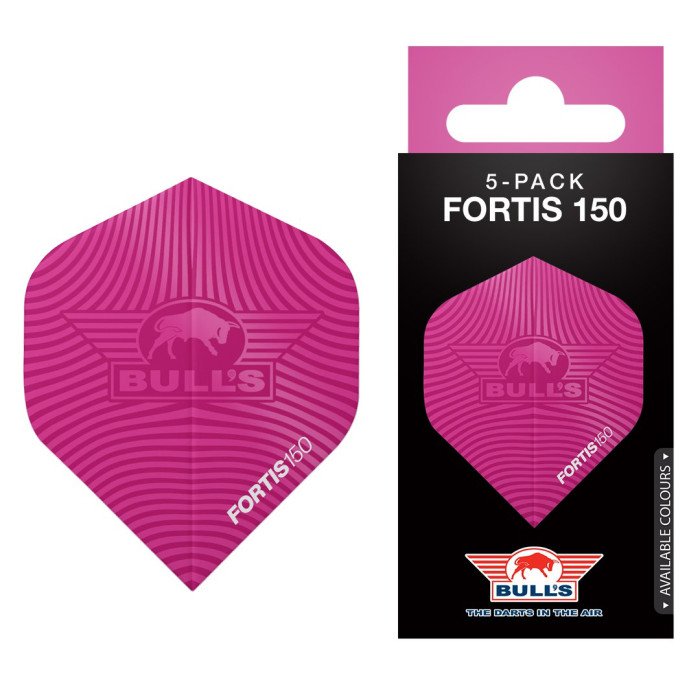Ailettes fléchettes Bull's Fortis 150 No.2 Rose (pack de 5 sets)