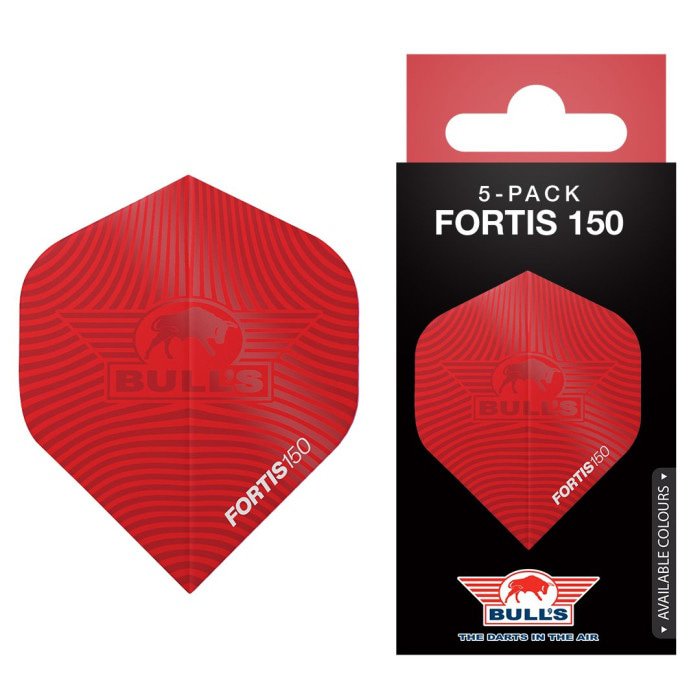 Ailettes fléchettes Bull's Fortis 150 No.2 Rouge (5 sets)