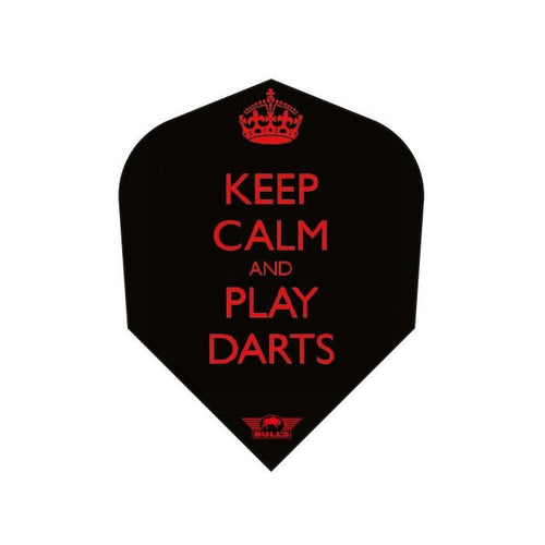 Ailettes fléchettes Bull's Keep Calm and Play Darts No.6