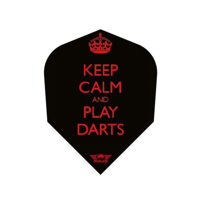 Ailettes fléchettes Bull's Keep Calm and Play Darts No.6