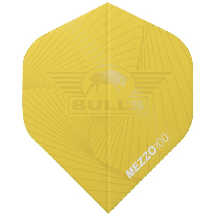 Ailettes fléchettes Bull's Mezzo 100 No.2 Jaune