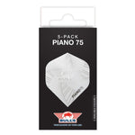 Ailettes fléchettes Bull's Piano 75 No.2 BLanc (Pack de 5)
