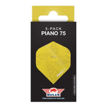 Ailettes fléchettes Bull's Piano 75 No.2 Jaune (lots de 5)