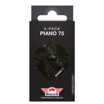 Ailettes fléchettes Bull's Piano 75 No.2 Noir (lots de 5)