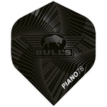 Ailettes fléchettes Bull's Piano 75 No.2 Noir (lots de 5)