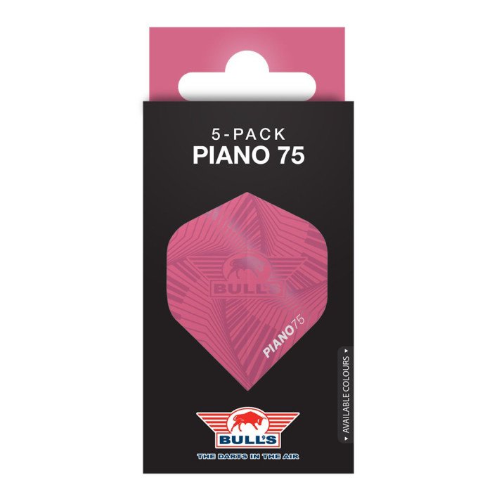 Ailettes fléchettes Bull's Piano 75 No.2 Rose (lots de 5)