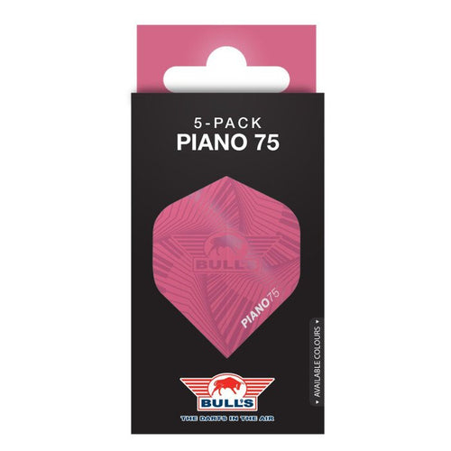 Ailettes fléchettes Bull's Piano 75 No.2 Rose (lots de 5)