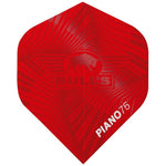 Ailettes fléchettes Bull's Piano 75 No.2 Rouge (lots de 5)