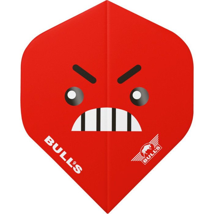 Ailettes fléchettes Bull's Smiley Colère No.2