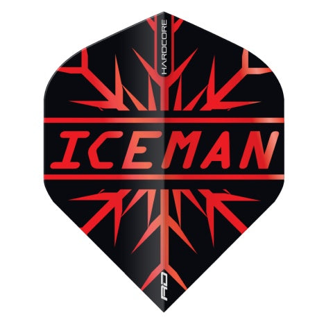 Ailettes Gerwyn Price Iceman Rouges Hardcore Premium