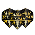Ailettes Gerwyn Price Iceman Snowflake Or Hardcore