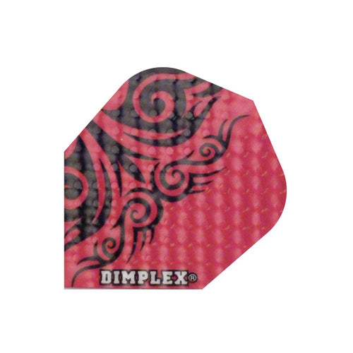 Ailettes Harrows Dimplex Floral Noir Rouge