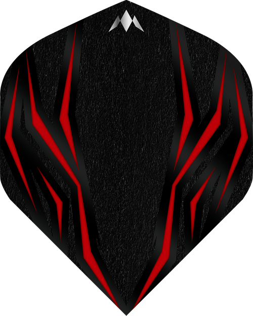 Ailettes Mission Lava 100 microns Standard No2 - Noir et Rouge