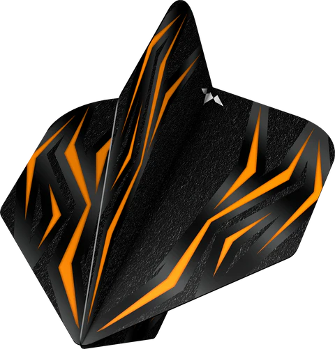 Ailettes Mission Lava 100 microns Standard No6 - Noir et Orange