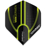 Ailettes MVG Noires Transparentes avec Lignes Vertes