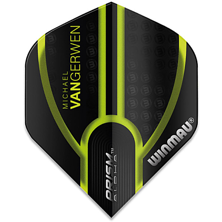Ailettes MVG Noires Transparentes avec Lignes Vertes