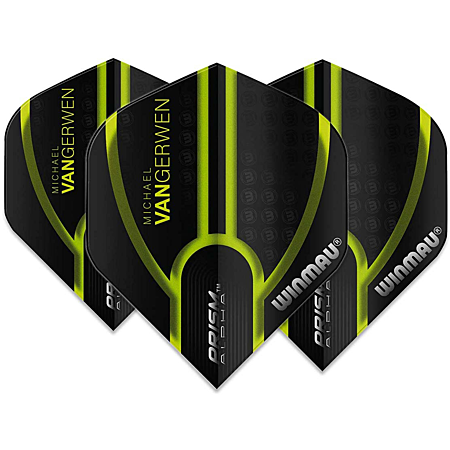 Ailettes MVG Noires Transparentes avec Lignes Vertes