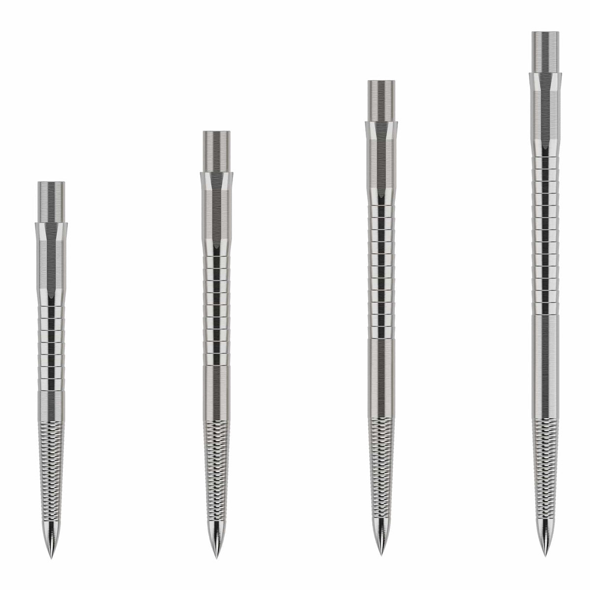 Pointes interchangeables Caliburn Micro Grip argentées, toutes longueurs
