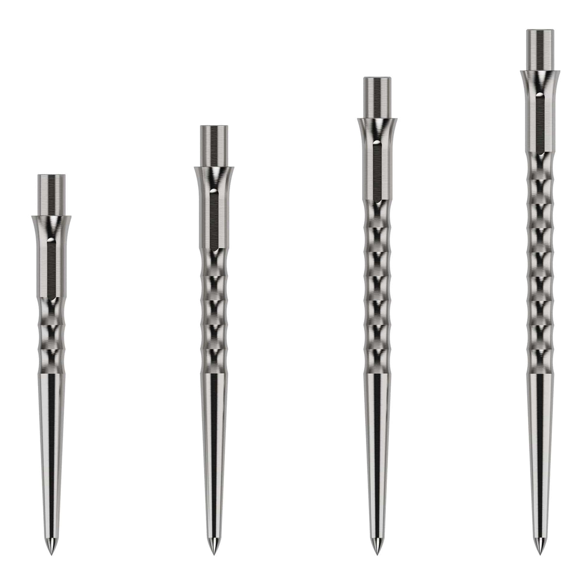 Pointes Caliburn Ripple No Lip Argent, pointes interchangeables