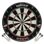 Cible sisal Unicorn Striker avec cabinet - Beige