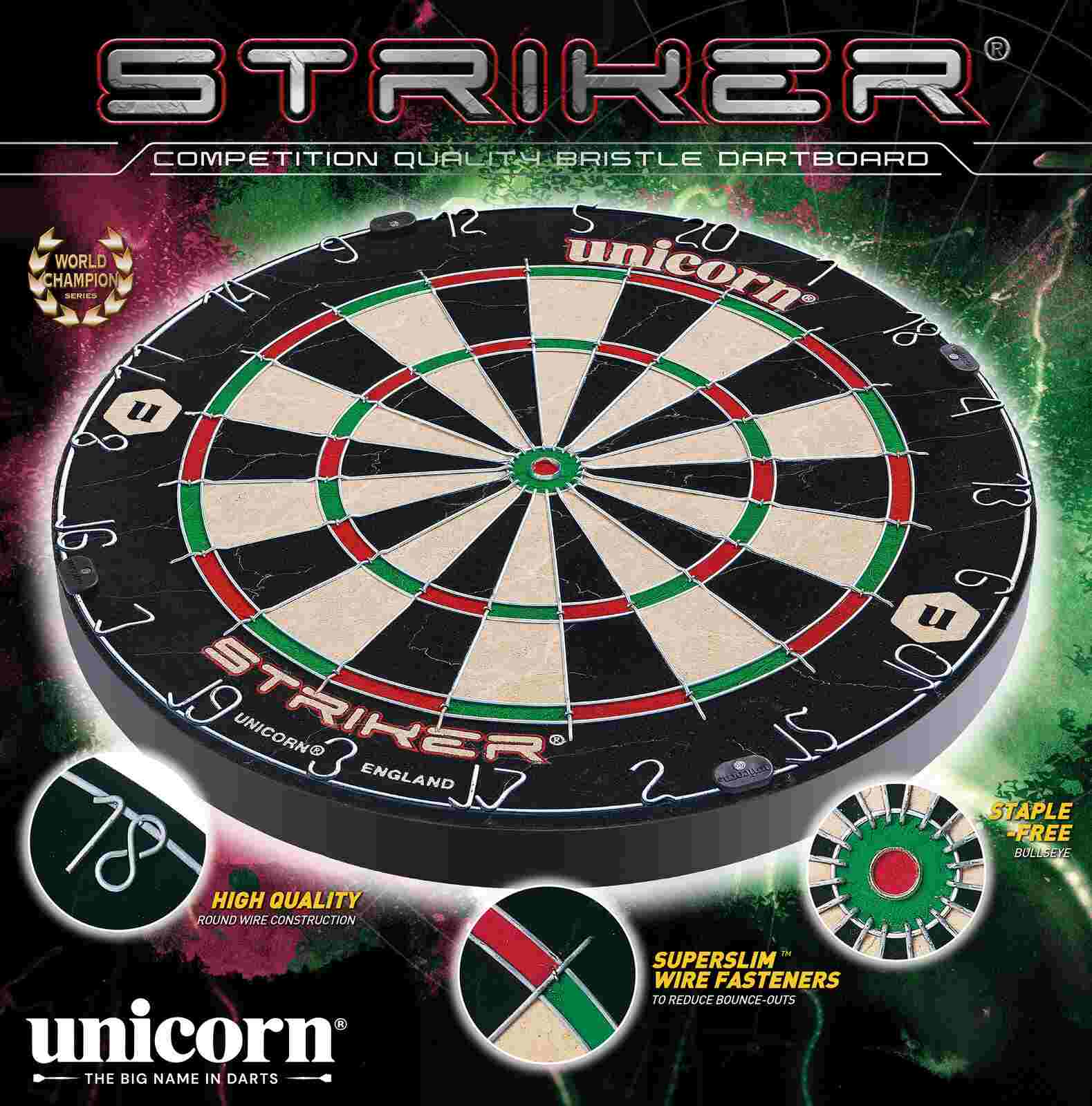Cible fléchettes Unicorn Striker
