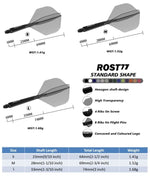 Cuesoul ROST 77 Rose Transparent - Small Standard Intermédiaire 28 mm