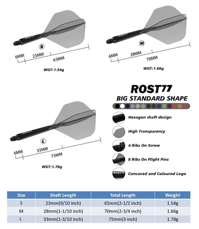 Cuesoul ROST 77 Rouge Transparent - Big Standard Medium 33 mm - vue secondaire