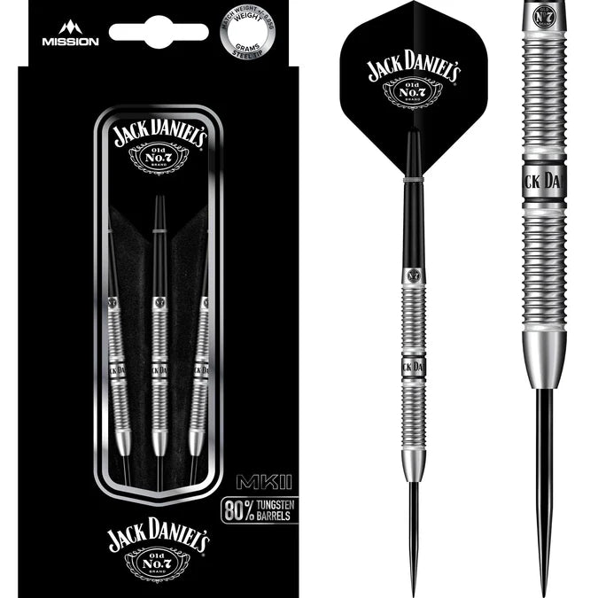 Fléchettes Jack Daniels - Tungstène 80% - 22g