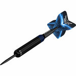 Fléchettes acier Mission Josh Rock Brass Rocky laiton - Noir et Bleu 22g