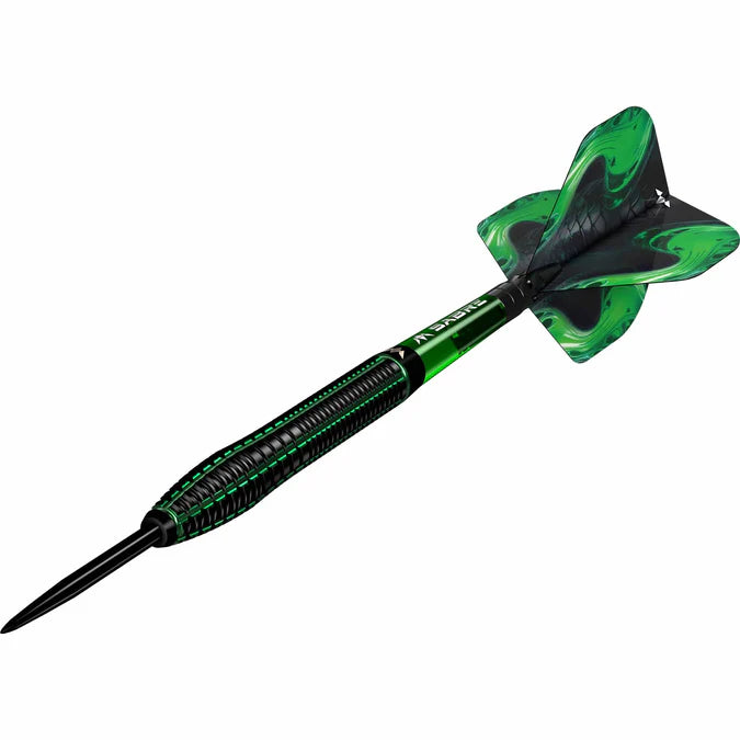 Fléchettes acier Mission Venom 90% tungstène - Vert et Noir 23g