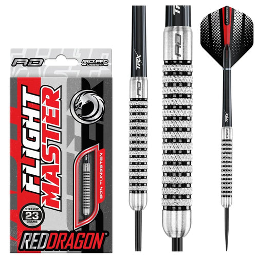 Fléchettes Acier Red Dragon Fury 2 80 % Tungstène – 23 g