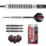 Fléchettes Acier Red Dragon Fury 2 80 % Tungstène – 23 g