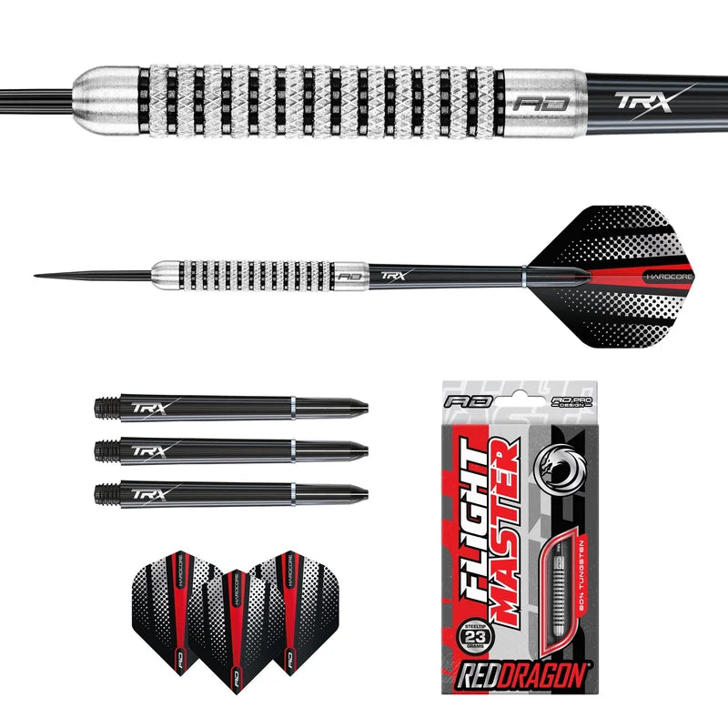 Fléchettes Acier Red Dragon Fury 2 80 % Tungstène – 23 g