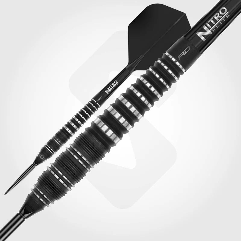 Fléchettes Acier Red Dragon Sable Torpedo - 90 % Tungstène – 24 g