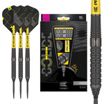 Fléchettes acier Target Swiss Point Bolide Void 02  90% - Noir et jaune 22g