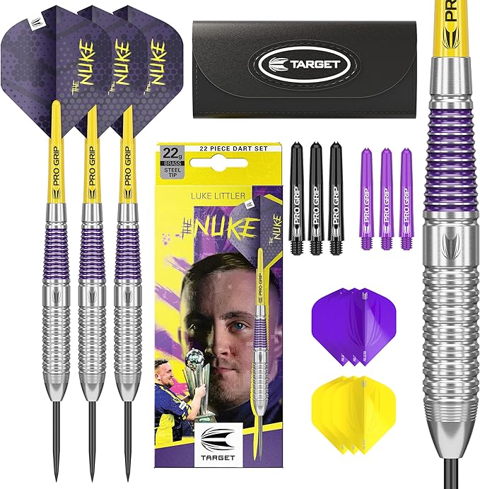 Fléchettes acier Target Luke Littler Brass - 22g